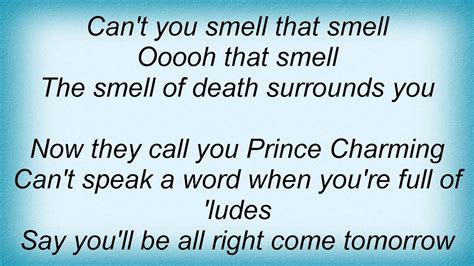 That Smell Lyrics by Lynyrd Skynyrd from the Street Survivors album- including song video, artist biography, translations and more: Whiskey bottles, and brand new cars Oak tree you're in my way There's too much coke and too much smoke Look what'…